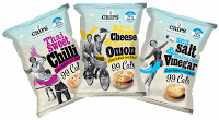 Lower fat snack Crips 99Cals now on sale in Holland & Barrett