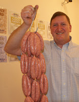 Legendary sausages created at Croots Farm Shop, Derbyshire