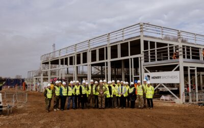 Henry Brothers stages topping out ceremony at Beacon Barracks