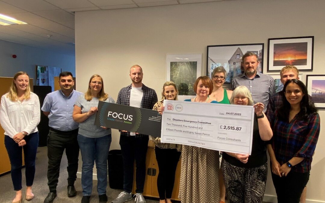 Focus raises £2,515 in aid of the Disaster Emergency Committee
